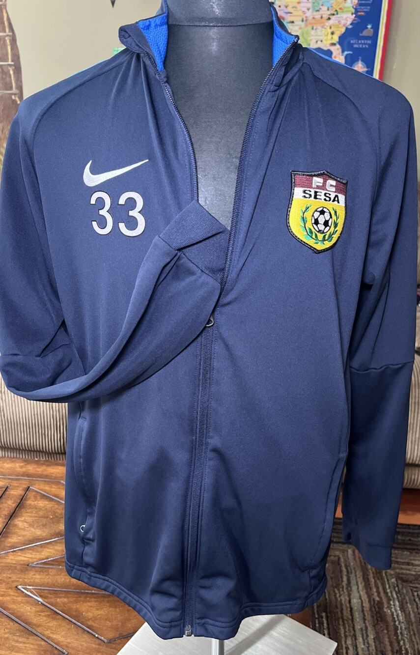Nike FC SESA #33 Navy Full Zip Track Jacket Youth Size Large